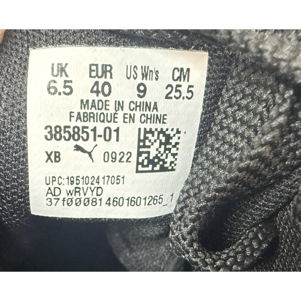 Puma Carina 2.0 Mid Wrt Lace Up Women's Black Size 9 Sneakers Casual 385851-01 - Picture 9 of 10
